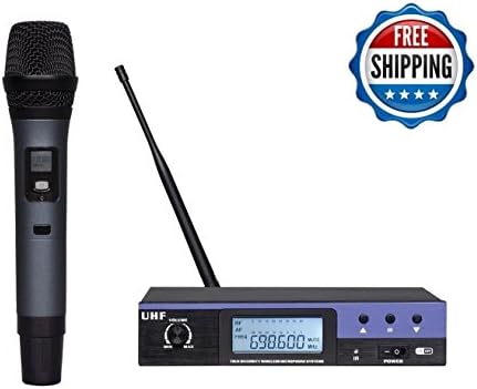 Professional UHF Single Channels Cordless Wireless Microphone KTV DJ Mic System