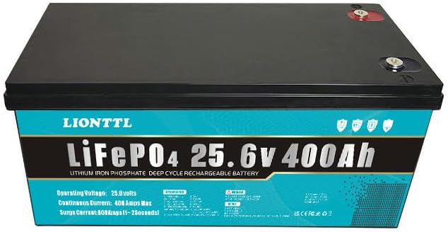 Leisure Battery LiFePO4 24V 400Ah 10.24kWh 29.2V Max Charge 400A