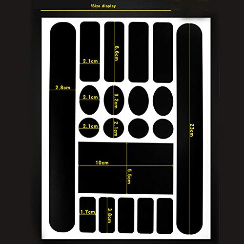 INLAR Bicycle Sticker 20 in 1 Paster Chain Road Mountain Bike DIY Removable Universal Self Adhesive Part Decal Guard Cover Frame Protector Scratch Resistant
