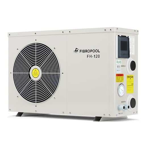 FibroPool Swimming Pool Heat Pump FH120 20,000 BTU for Above and In