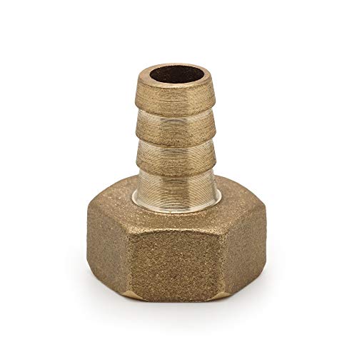 Barb Hose Fitting ID x 1/2" Female Brass 0,5 inch for Repair; Garden Hose Thread