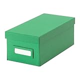 Ikea Tjena Storage Box with Lid 2 Pack (Green), Size: 5x10 ¼x4