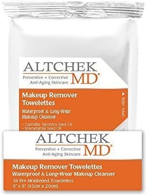Altchek MD Makeup Remover Towelettes, 30 pre-moistened towelettes by Altchek MD