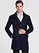 SSLR Men's Slim Fit Wool Pea Coat British Single Breasted Stylish Jacket