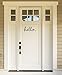 Front Door Sticker - Hello - Inspirational Wall Sayings Vinyl Decals Art (Black)