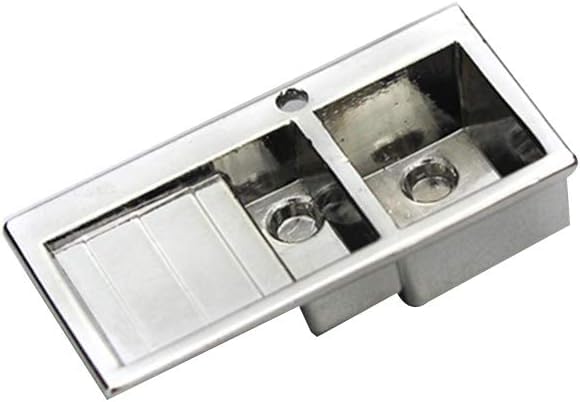 Photo 1 of 1Pcs Silver 1/12 Realistic Wash Basin Kitchen Double Sink Furniture Accessory for Dolls House,Model Role Play Miniature Size Toy Eco-Friendly,Dollhouse Accessory?Dollhouse Furniture