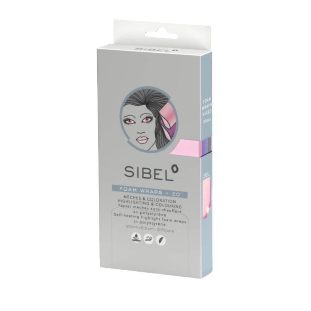 Sibel High-Light Mixed Hair Colouring Foam 20 Wraps, 20 cm Length x 9.5 cm Width, 0.18 kg