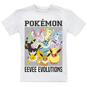 Pokémon Eevee Evolutions T-shirt wit Animatie, Anime, Fan merch, Film, Gaming, Nintendo, TV-series