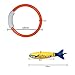 Alasida 8PCS Underwater Swimming Pool Toys Rings Dive Throw Torpedo Bandits Sets