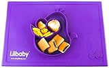 Placemat and Plate Suction Silicone by Lilbaby (Bird, Purple)