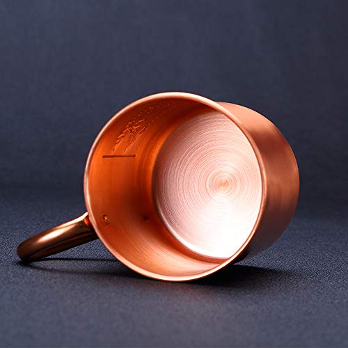 TBYGG Kupferbecher Moscow Mule,Edelstahl Martini-Cocktailglas Keine Beschichtung,gehämmerten Kupfer,ideal für alle… – Bild 6