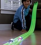 Skullduggery Krazy KarsMaxTraxxx- 16  Foot Glow in the Dark Race Track With Two Marble Racers