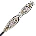 Amariver 2 Pieces Rhinestone Beaded Elastic Headband，Fashion Headbands Handmade Hair Bands Hair Accessories for Lady Woman 20-25