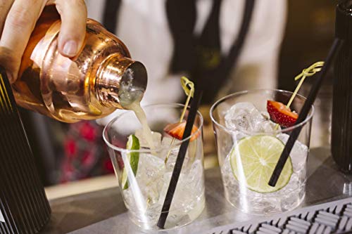 MAKE YOUR COCKTAIL 12 Teiliges Barset mit 6 Bartools + 2 Kristall Longdrink Gläsern + 1 Rezept Buch + 2 Brasilianischen… – Bild 7