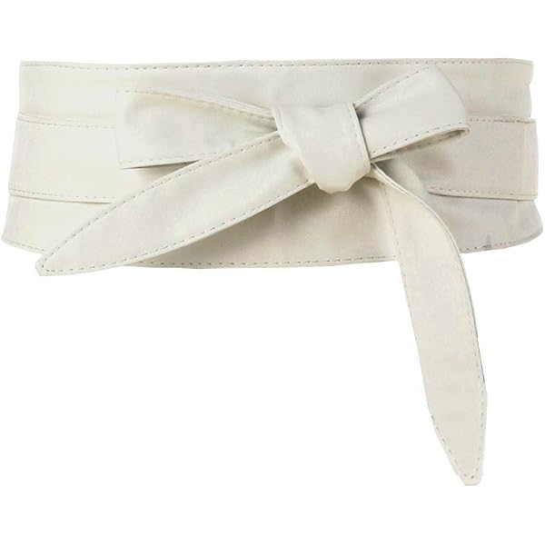 7948 Ladies Solid Wide Waist Belt, Vintage Round Buckle Obi Cinch Elerevyo Ladies Wide Waist Belt, Vintage Round Buckle Obi  main image 4