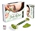 Branfit Jade Roller & Gua Sha Scrapping Tool Set – Ultimate Skin Care Solution for Anti-Aging & Anti-Wrinkle – 100% Natural Jade Stone Face Roller is also Perfect as Neck & Puffy Eyes Massagerthumb 1