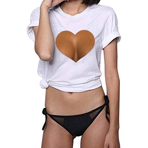 2 Sanyyanlsy+Womens+Heart+Shaped+Fashion+T+Shirt