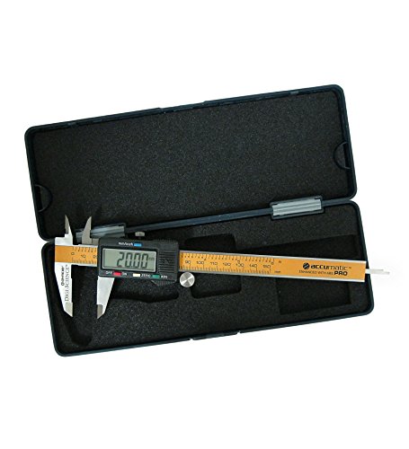 Gyros DIGI-SCIENCE Accumatic Pro Digital Electronic Caliper | Absolute Measurement, Measures up to 0-6" or 0-150mm | Large High Res LCD Screen | Inches to Millimeter Conversion