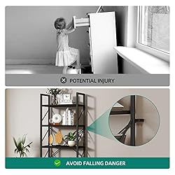 YITAHOME 5 Tiers Bookshelf, Artsy Modern
