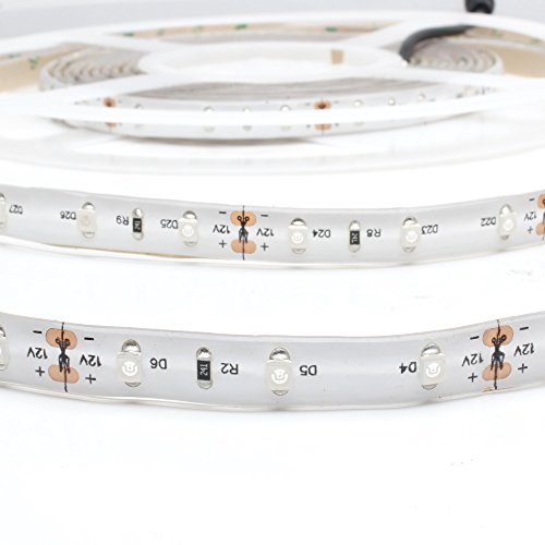 Exulight UV Blacklights LED Light Strip 5M/16.4ft 3528SMD Waterproof 300LED with 12V 2A Power Supply (Purple)