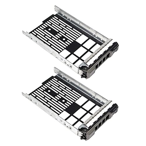 Heretom 2-Pack 3.5" Hard Drive Caddy Tray F238F for Dell PowerEdge T710 R710 R410 T410 R510 T310 R310 T610 R320 T620 R720 Server and More - Hot Swap Bracket with mounting screws