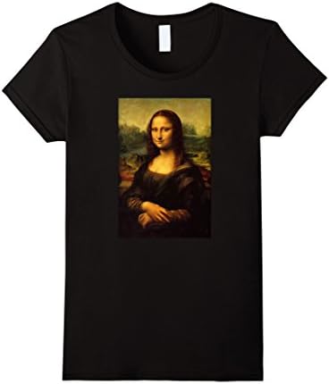 Womens Mona Lisa - Leonardo da Vinci - Master Painter TShirt Medium Black