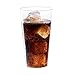 Plastic Drinking Glasses | Heavy Duty Clear Plastic Cups | Disposable Glasses | 16 oz Pint Cups - 100 Pack | Old Fashioned Tumbler Party Cups | ideal for Cocktails, Wine, Champagne, Juice. [Drinket Co