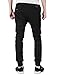 ITALY MORN Men's Chino Jogger Sweatpants Casual Pants S Black