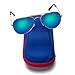 Kids Junior Aviator Classic Sunglasses Metal Frame Reflective Lenses By Comcl (Green Flash, 52)