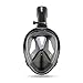180° Full Face Snorkel Mask Anti-Fog Anti-Leak Panoramic Large View with Go Pro Mount for Adults Youth Kids