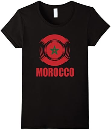 Womens Storecastle: Morocco Flag Pride Gift T-Shirt Large Black