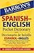 Barron's Foreign Language Guides Spanish - English Pocket Dictionary by Almudena Garcia Hernandez (2008-05-03) 0764145371 Book Cover
