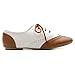 Ollio Women's Shoe Classic Lace Up Dress Low Flat Heel Oxford