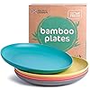 GET-FRESH-Bamboo-Kids-Plates-Set--4-Pack-Reusable-Bamboo-Dinner-Plates-for-Kids-and-Toddlers--BPA-Free-Bamboo-Fiber-Childrens-Dinnerware-Set--Kids-Bamboo-Tableware-Plates-for-Everyday-Use GET FRESH Bamboo Kids Plates Set – 4-Pack Reusable Bamboo Dinner Plates for Kids and Toddlers – BPA-Free Bamboo Fiber Childrens Dinnerware Set – Kids Bamboo Tableware Plates for Everyday Use