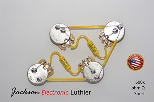 Les PauL Wiring Harness Kit Custom Vintage Wiring - Short or Long - Mallory 150 Mustard .022 uF Caps