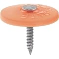 Grip-Rite #12 x 7/8 in. Plastic Round Cap Roofing Nails (3,000-Pack)