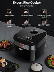 Rice Cooker, Intelligent Digital Slow Cooker with 8