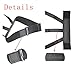 JELINDA Mens Shirt Stays Adjustable Clamps Upgrade Shirts Holder Elastic Police Military Garter Shirt Tuckers (Black-B)