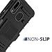 IRUNME for Samsung Galaxy A20 Case/Galaxy A30 Case,Galaxy A20/A30 Phone Case with [Tempered Glass Screen Protector],Full Body Protect Case with Belt Clip Kickstand for Men/Women (Black)
