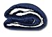Tache Solid Dark Navy Blue Warm Winter Night Sherpa Throw Blanket Twin Size - 63 x 87