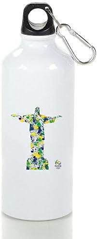 Aluminum Brazil 2016 RIO Christ The Redeemer Sports Water Bottle