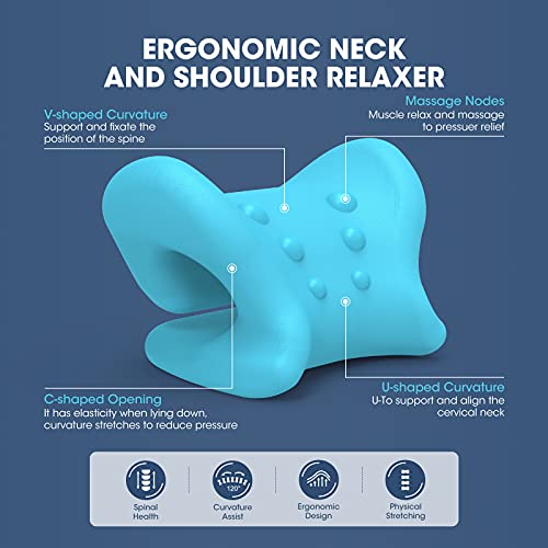 ZAMAT Neck and Shoulder Relaxer with Therapy Pillowcase, Neck