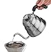 Gourmia GCK9975 Pour Over Coffee Kettle with Built In Thermometer For Perfect Temperature and Gooseneck Spout - Stainless Steel Stovetop Tea Pot - Induction Stove and Fire Safe - 1.2 Liter