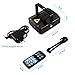 Winkeyes Mini Stage Lighting Laser Lights Led Projector Mini Auto Flash RG Led Stage Lights with Remote Control for Disco/Wedding/Birthday/Family Party/Clubs (Black)