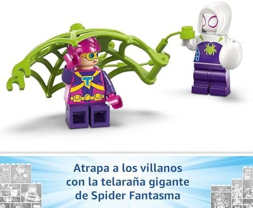 Marvel Spidey y Gobby: Batalla de Raptores en la Base de la Casa del Árbol, Dinosaurios de Juguete, Minifigura Spider Fantasma, Regalo para Niños y Niñas de 4 + Años Spidey y su Superequipo 11200