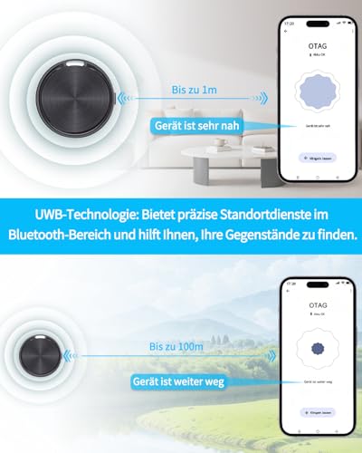 Tracker Android Smart Tag (Android Only) Key Finder Compatible with Google Find Hub App IP67 Tracker Tag Bluetooth KeyFinder for Suitcase/Luggage/Wallet