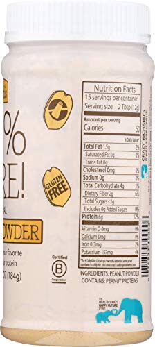 Crazy Richard’s - 100% All-Natural Peanut Powder, Powdered Peanut Butter, No Sugar Added, Non-GMO, Vegan Resealable Jar… - Image 3