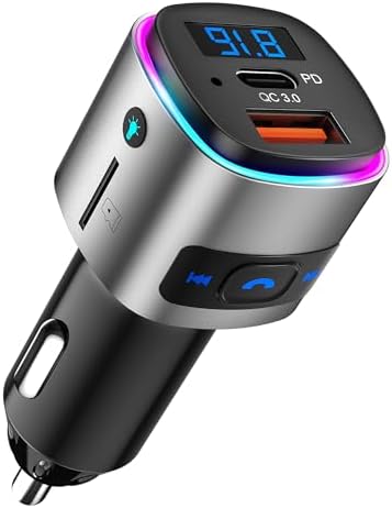 SONRU Bluetooth FM Transmitter for Car, Car Radio Bluetooth