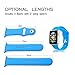 [3 Pieces]iXCC Soft Silicone Sport Style Apple Watch Band 38mm iWatch Series 2 / 1 Men Women Large / Small Wrist Bands Strap Replacement - Blue