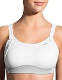 Moving Comfort Women's Fiona Bra Sterling/White Sports Bra 36C